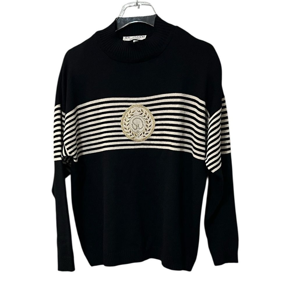St. John Separates Nautical Sweater Size L
